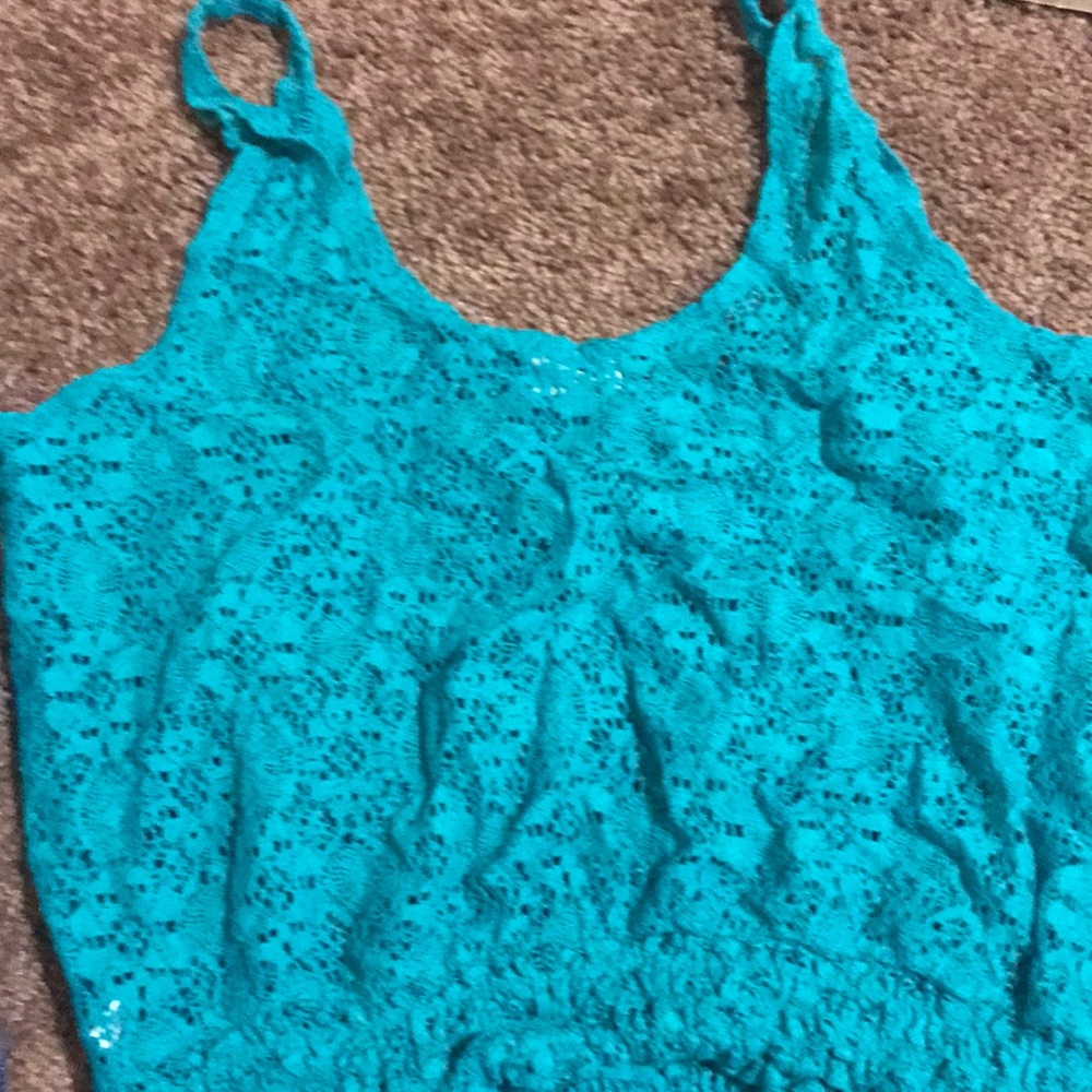 Turquoise tank top